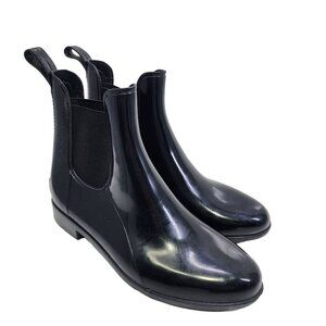 Sam Edelman Tinsley Womens Rubber Man Made Rain Boots Size 7 Black